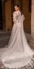 Robe De mariée sirène en dentelle, magnifique, avec des appliques au dos, style Boho, avec traîne à balayage, à lacets