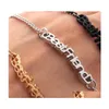 Catena di link semplice bracciale firend buon amico lettera gioielli drop drop braccialet dh6kq