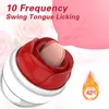 Jouets sexuels masseur balançoire langue léchage Rose vibrateur pour les femmes Stimulation clitoridienne vagin mamelon produit