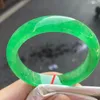 Bangle Class A Pure Natural Burma Jadeite Green Precious Jade Exquisite Fashion Bracelet Accessories Gift Top Jewelry256k