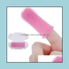 Andra hundf￶rs￶rjningar Super Soft Pet Finger Tandbrush T￤nder Reng￶ring Bad Breath Care Care Nontoxic Sile Tooth Brush Tool Cat Drop Delivery DHSJT