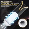 Yetişkin Masaj Yeni Otomatik Teleskopik Mastürbatör Kupası Erkek Emme Seks Makinesi Vibratör Kedi Vajina Anal Mastürbasyon Oyuncakları Erkekler