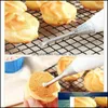 Baking Pastry Tools 2Pcs Puff Nozzle Tip Confectionery Stainless Steel Cake Cupcake Puffs Injection Tool Icing Pi Syringe Filling Otouc