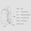 야외 가방 가슴 가방 방지 남자 크로스 바디 방수 어깨 어깨 너스 충전 남성 여행 팩 지갑을위한 짧은 여행