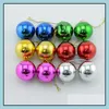 Christmas Decorations 6Pcs 4Cm/6Cm Tree Decoration Ball Ornaments Festival Holiday Party Decor 2022 Years Eve Ornament Drop Delivery Dhdsl