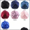 Beanie/Skull Caps 2022 Night Sleep Imitation Silk Double Layer Hatts For Women Womens Hat Satin Slee Beanie Durags Ladies Durag Head Dhyfc