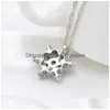 Подвесные ожерелья снежинки снежного снега очарование с Cz Cubic Циркония ожерелье для женщин для женщин
