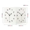 Relógios de parede 2023 canto de relógio de dois lados brancos modernos da sala de estar de moda de moda reta ângulo