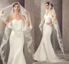 Veli da sposa lunghi 3 metri più economici lunghezza cappella bianco avorio con pettine velo da sposa Veu De Noiva Longo CPA859