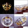 Bowls Crystal Eight Auspicious Small Water Bowl For Tibetan Buddhism Creative Transparent Tea Cup Heat Resistant Teacups Drinkware D Dh2Xb