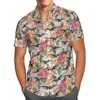 Chemises décontractées pour hommes 2023 3D Impression Avion Hawaii Chemise Hommes Été Coloré À Manches Courtes Surdimensionné Camisa Social 5XL S130