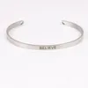 Bangle Custom Name Positive Inspirational Bracelet Personalized Jewelry Initial Engraved & For Woman