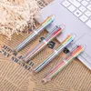 Stylos à bille 22 Pack 0.5mm 6-en-1 stylo multicolore 6 couleurs rétractable pour fournitures scolaires de bureau étudiants enfants