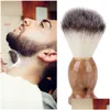 Outros itens para remoção de pêlos Badger Mens Shaving Brush Barber Salon Men Facial Beard Cleaning Appliance High Quality Pro Shave Tool Razo Dh7Fd