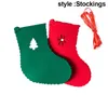 Decorazione per feste Natale in tessuto non tessuto Bunting Banner Calze per alberi di Natale Elk Home DIY HEE889