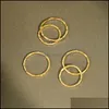 Anelli a fascia 100 Real 925 Sterling Sier Ring per le donne Ragazze Corea Ins Simple Irregar Hammer Texture Bague Jewelry Ymr1157 Drop Deliver Otyre
