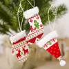 Decoratieve beeldjes kerstdecoratie benodigdheden boom stof hanger open haard slinger voor woonkamer