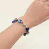 Strand 5st Fashion Jewelry Eye Charm Armband Böhmen Beaded Bangle Boho Beads Armband Accessories for Men Lady Boy Girl Gift