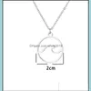 Pendant Necklaces Stainless Steel Wave Necklace Beach Surfer Jewelry For Women Ocean Charm Choker Collar Drop Delivery Pendants Dhdiq