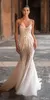 Seksowna koronkowa syrena ślubna sukienki ślubne Spaghetti SCICK BRIDAL SUNT BOHO Country Berta 2023 Backless Vestido de novia282i