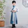 Stage Wear Children Ancient Costume Hanfu Boys Girls Traditional Chinese Folk Dance Clothes Retro Embroidery Dress Performance