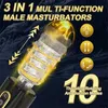 Massager dla dorosłych AAV Automatyczna masturbacja kubek silikonowy męski masturbatorom wibracje wibra