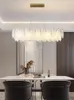 Lustres plafond moderne lustre 2023 éclairage pour salon salle à manger luxe Art décor verre plume suspension lampe Lustre