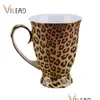 Tassen Vilead 300 ml Mode Keramik Kaffeetasse Naturporzellan Handgriff Milch Leopard Frühstück Teetasse Büro Wasserflasche 210804 Dr Dhar0