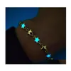 Charm Bracelets Luminous Bracelet Glowing In The Dark Stars For Women Female Light Up Jewelry Gift Wrist 2021 Trend Drop Delivery Dhh4L