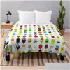 Couvertures Chats Vs Cornichons Dessin Animé Dingthrow Couverture Enfants Laine NT Canapé Jeter Et Drop Livraison Maison Jardin Textiles Dhq1Z