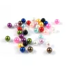 The latest Beads 3 4 6 8 10 12 mm ABS imitation pearl non-porous round pearl mobile phone shell DIY hair accessories many styles to choose support customized logo