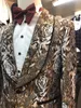 Garnitury męskie prawdziwe zdjęcie męskie garnituru 3piece Terno Groom Tuxedos Groomsmen Man Wedding Slim Fit Blazer (Spodnie kurtki kamizelki Blazery