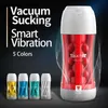 Vuxen massager uthållighet träning sexprodukter vakuum kopp för män vagina manlig onanator mjuk fitta leksaker transparent