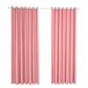 Curtain Solid Finished Curtains Modern Blackout For Window Thermal Insulating Room Darkening Living