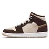 jordan1 jordan1s travis scot retro 1s hordan Jumpman 1S Mids Original Basketballs Sneaker Chaussures Hommes Femmes J 1 S Digital Fierce Rose Diamant Lumière Interdit J1 Baskets