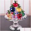 Arts And Crafts Glass Aessories Christmasbag Artificial Crystal Gift Home Decorative Rotating Gifts Fruit Plate Ornaments Jllltu Dro Dhsc0