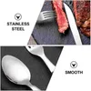 Dinnerware Sets 1 Set Of Steak Service Silverware Kit Dinner Forks Stainless Steel Cutlery Wood