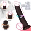 Adult massager 3in1 Black Dildo Vibrators For Women Heating Thrusting Swing Silicone Suction Cup Vibrating Realistic Penis Sex Toys