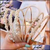 Stirnbänder Perle Haarband Prinzessin Mädchen Kinder Haarbänder Stirnband Mode-accessoires Für Frauen Kopfbedeckungen Drop Lieferung Schmuck Dhtty