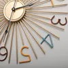 Orologi da parete Orologio creativo di lusso Design moderno Camera da letto Nordic Metallo Silenzioso Soggiorno semplice Reloj De Pared Home Decor 50
