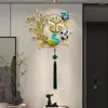 Väggklockor Peacock Stylish Clock Luxury Nordic Smart Modern Digital Design Metal Horloge Murale Home Decoration LQQ35XP