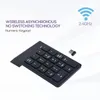 لوحات المفاتيح المحمولة نوع BT بدون لوحة مفاتيح رقمية سلكية مع جهاز استقبال USB مدمج
