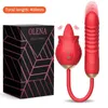 Seksspeeltjes stimulator 10 standen Rose Vibrator Dildo Sterke schok Zuigen Likken Plagen Dubbele hoofden Speelgoed voor vrouwen