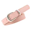 Belts Women Faux Leather Belt For Jeans Pants Fashion PU Waist With Alloy Pin Buckle Casual Accessories DXAA