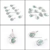 Pendanthalsband Aventurine Gemstone Peacock M￶nster Animal Shape Natural Gem Stone Teardrop Lucky Jewelry for Female Gift DN4357 D DHIF7