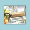 Openers Wood Handle Beer Bottle Opener Stainless Steel Real Strong Kitchen Bar Tool Wooden Drop Delivery Home Garden Dining Dhfas