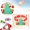 Greeting Cards 3d Christmas Cardsfunny Personalized Holiday Post Handmade Xmas Home Decoration