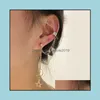 Clip-On Tornillo Volver Clipon Ear Cuff Simple Gold Sier Color Clips Nonpiercing Fake Cartílago Pendientes Clip Para Mujeres Hombres Jewelryclip Dhaxq