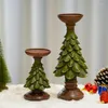 Titulares de vela Titular de árvore de Natal Acessórios para decoração de mesa em casa Decoração de sala de castiça