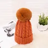 Beanies Beanie/Skull Caps Faux Fur Pompoms gebreide winterhoeden voor vrouw